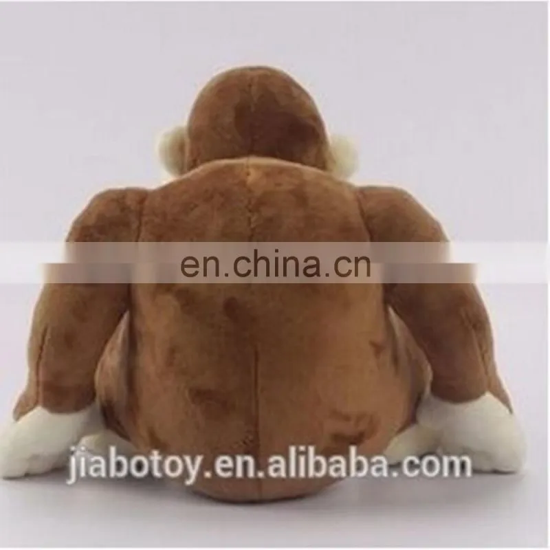 Customized Plush toy manufacturer big mouth brown promotional monkey toy
