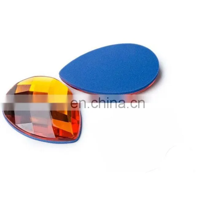 New design Diamond sponge Powder Puff Glitter Washable Waterdrop Latex-free Foundation Cosmetic Sponge Powder Puff