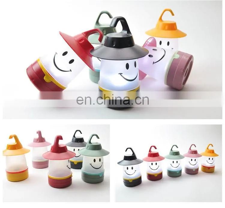 2017 Latest fashion night lamp hanging cute smile face LED night lighting lamp
