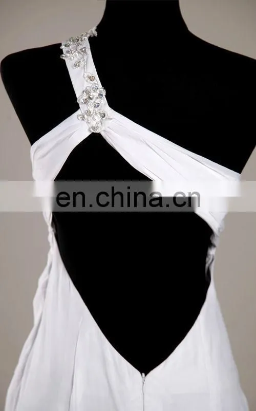 2015 Sexy White Long Evening Dresses Grace Karin Floor Length Backless Dresses Evening CL3122