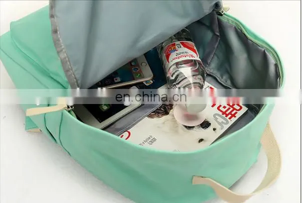 Hot sale canvas backpack with tote bag in stock