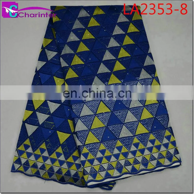 high quality african big heavy lace fabrics LA2353