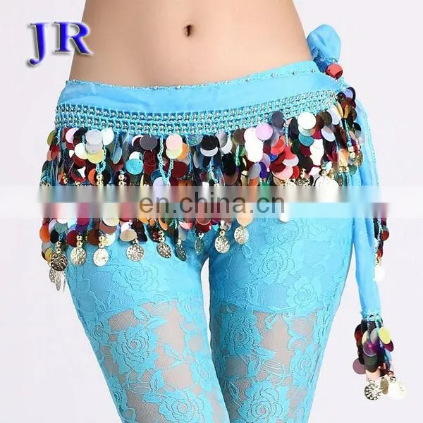 Cheap sequins belly dance hip scarf for women Y-2009#