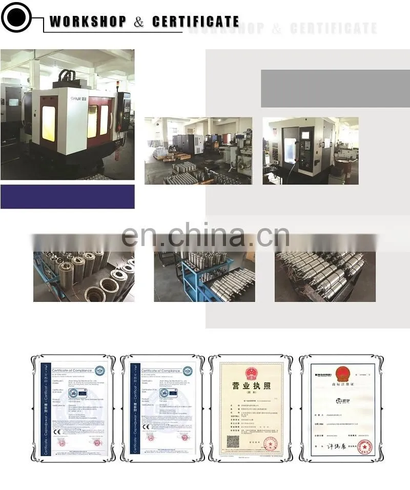 GDZ-100-4.5 water cooled 4.5KW spindle motor 380V 100MM diameter ER20 for cnc router