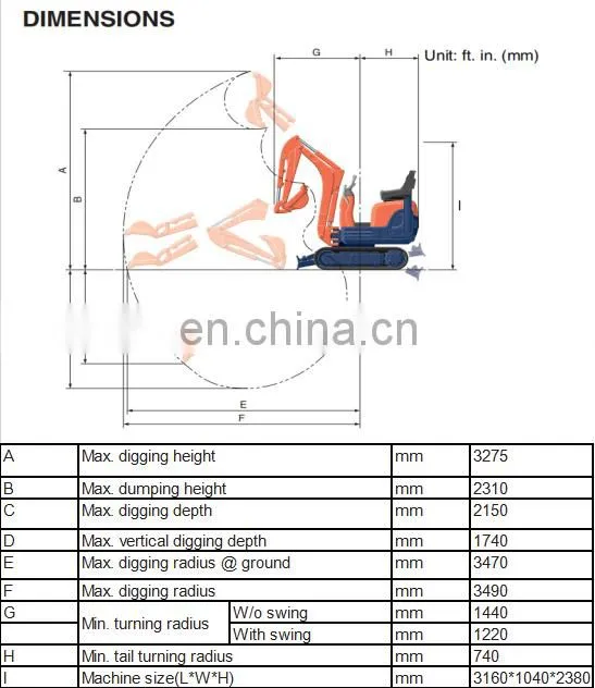 Cheap micro mini excavator hydraulic pump excavators 1.8 ton for sale