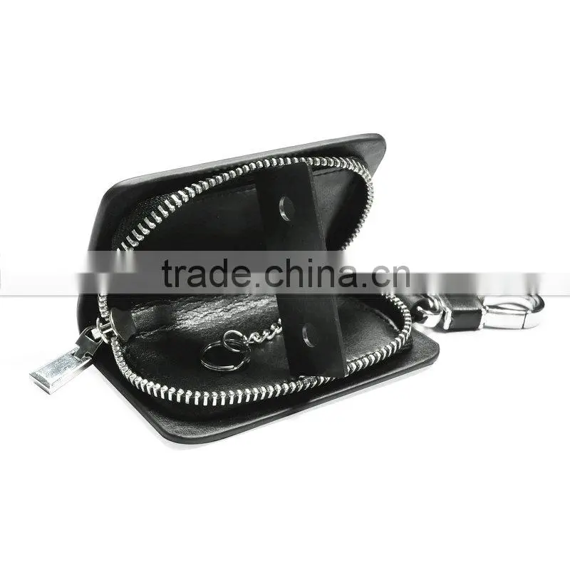 Wholesale Streamline Carbon Fiber Smooth Zipper Key Bag