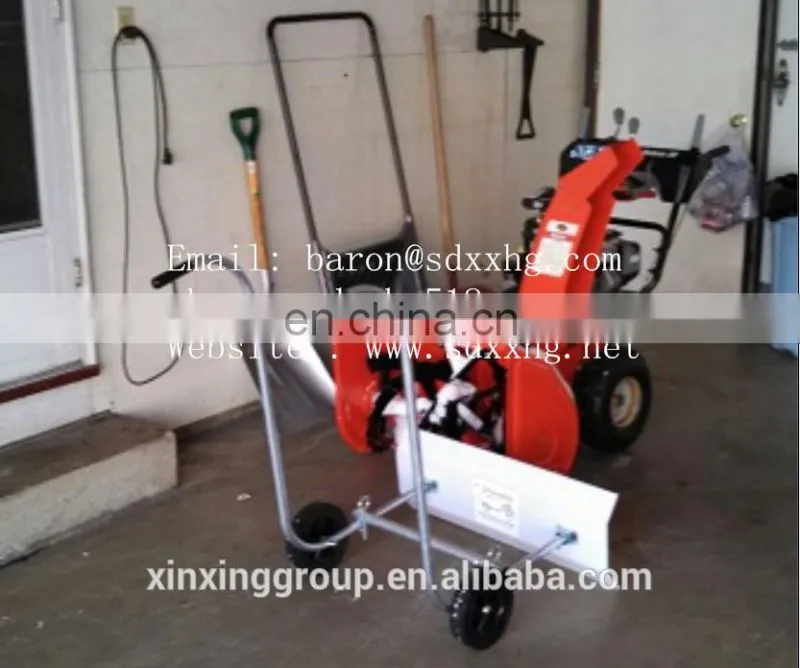 good quality UHMWPE snow pusher on wheels in many sizes