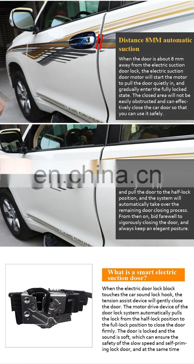 Car Accessories Intelligence Electric Suction Door Refitted Automatic Locks For Porsche Panamera 971