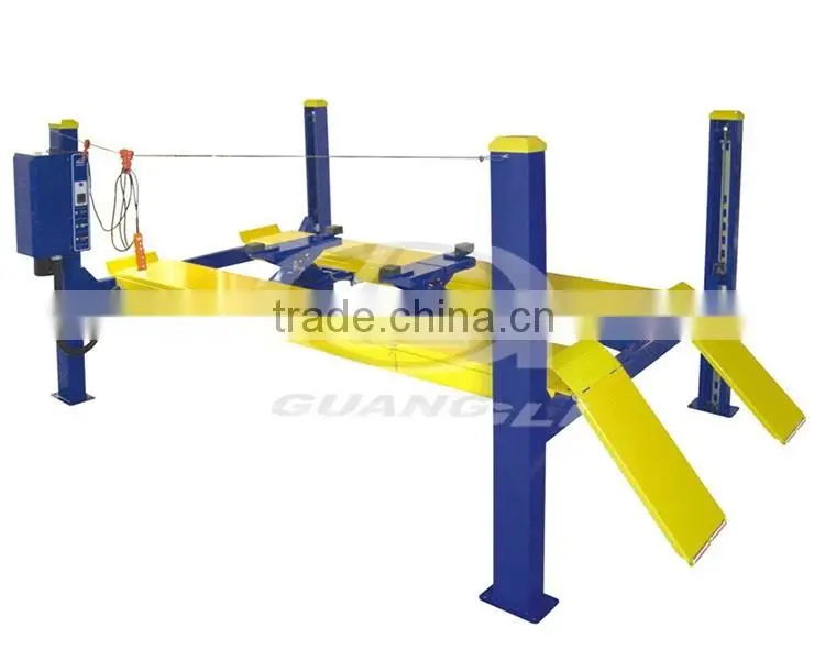 GL-4-4E1 CE Approved Wheel Alignment 4 post Car Lift