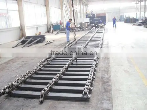 Floating excavator pontoons for 24T excavator assemble, Q345B steel, Doosan motor