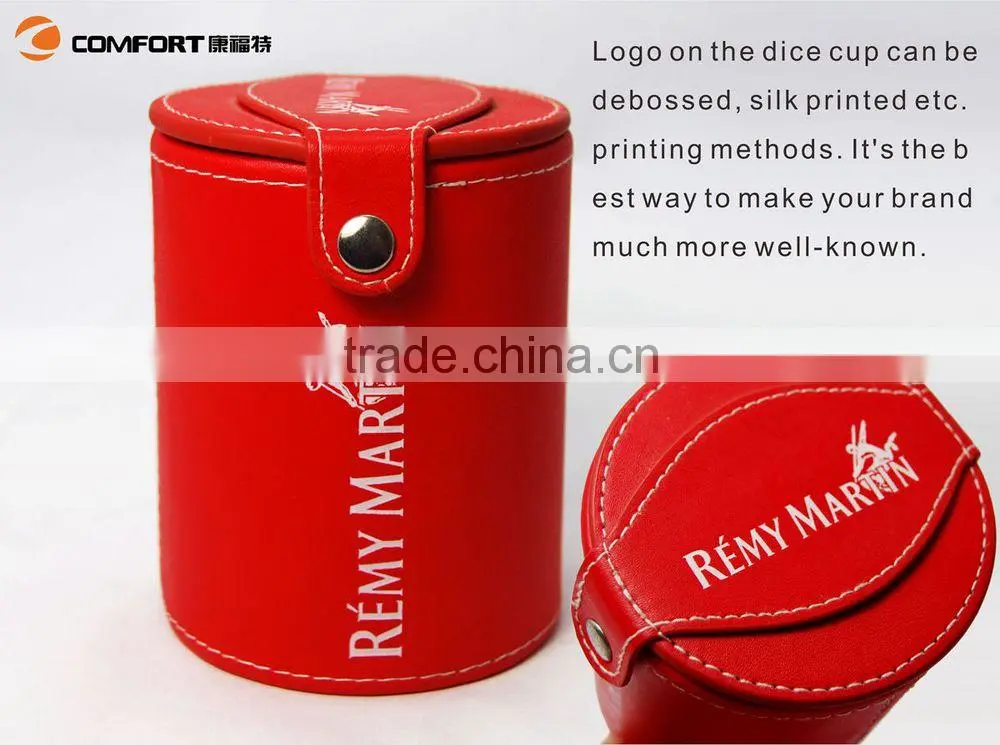 best quality lid leather dice cupcustom protein shaker