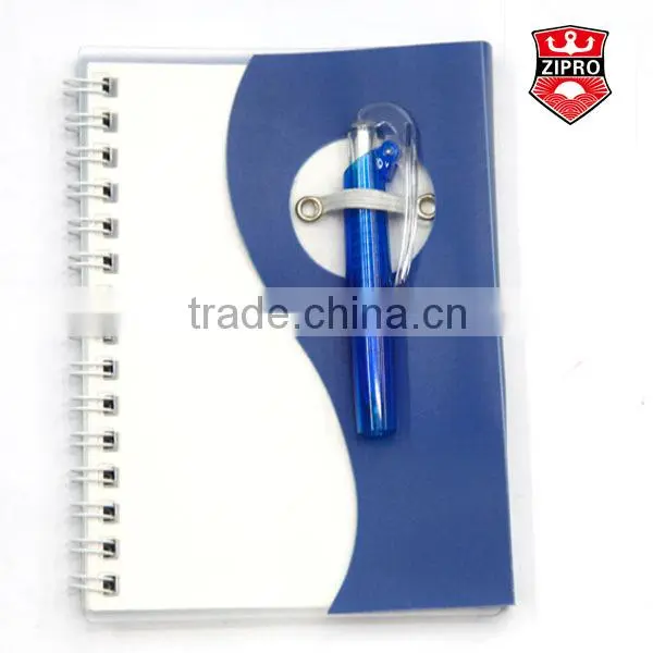 new school pp spiral notebook with pen