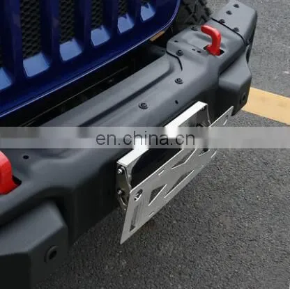 Sanfu For Jeep JK&JK for wran gler Lantsun JL1184 license plate bracket suitable JL & JK stainless steel license