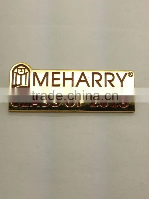 Custom Soft Enamel Metal Badge /number and letter lapel pins
