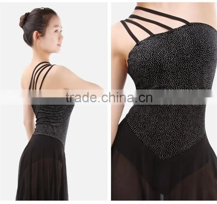 2016 Latest Fashionable Shiny Top Girls Long Latin Dance Performance Dress