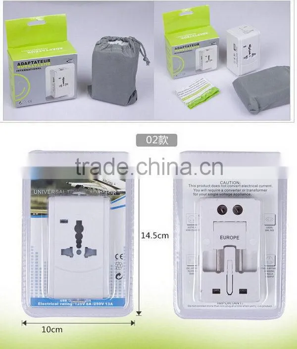 Designer hotsell ac universal travel usb jack adapter