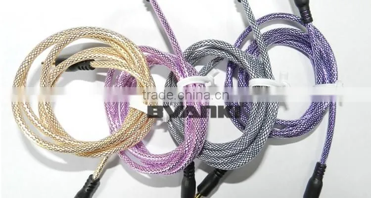 2016 sales promotion colorful Car Audio Cable 3.5mm Male to Male AUX stereo audio cable for smartphone alibaba express