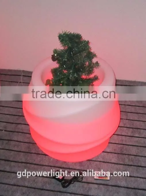 New PE plastic vases with solar led light YXF-5248S1