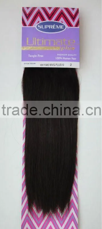 100% Remy Human Hair Yaki Weaving10'' On Sale