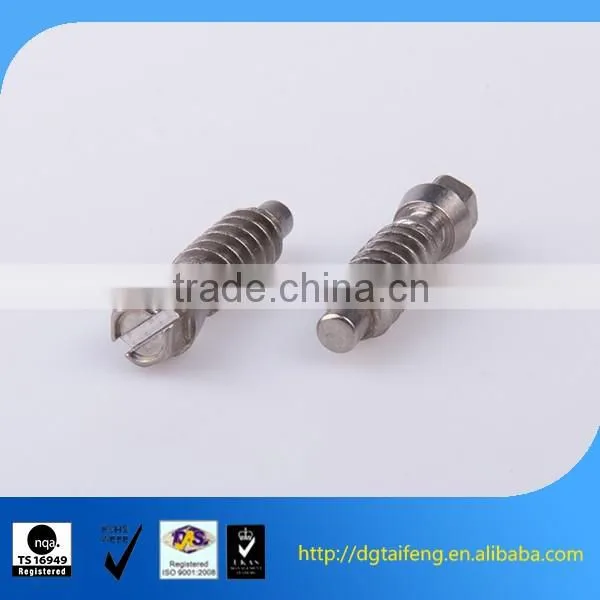 stainless steel special slotted square thread screw