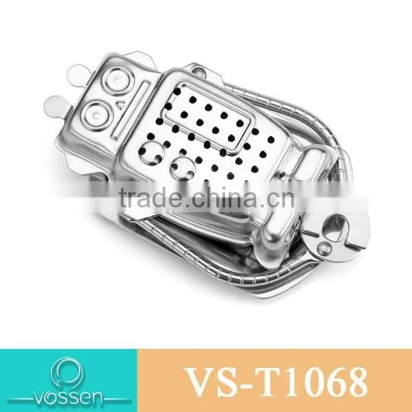 Silver plating gift box shaped tea infuser