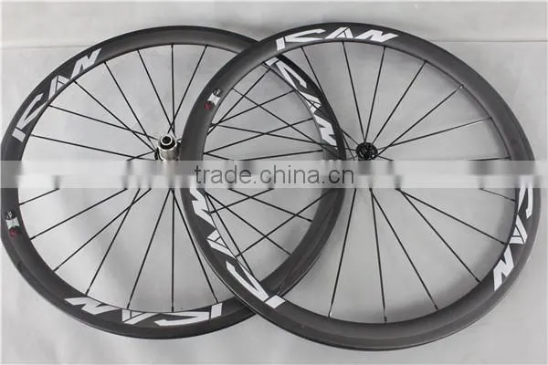 Wide carbon fiber wheelset 40mm carbon clincher wheelset W40C