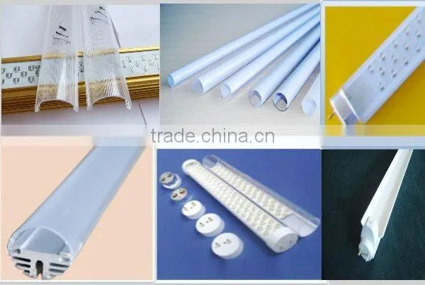 T5/T8/T10 LED lamp shade//Aluminium&PC light cover