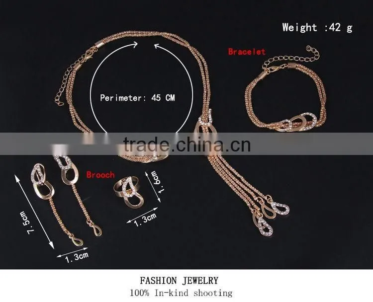 New Design Gold Jewelry Costume Jewelry Set China Fashion Jewelry Set