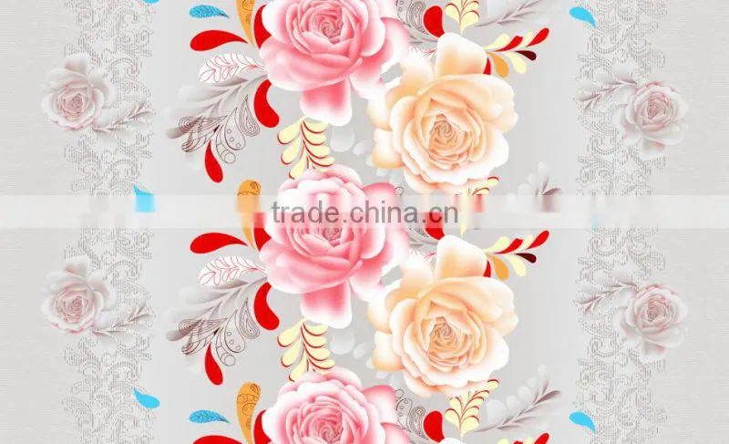 100polyester printed fabric pigment printing brushed mirco fiber fabric for bed sheets,mattress cover plain fabric