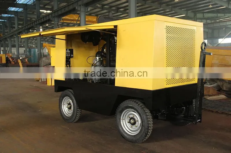 Crawle type two cylinder portable drilling rig