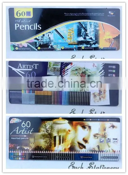 7inch HB black triangle pencil in triangle box 12pcs/box