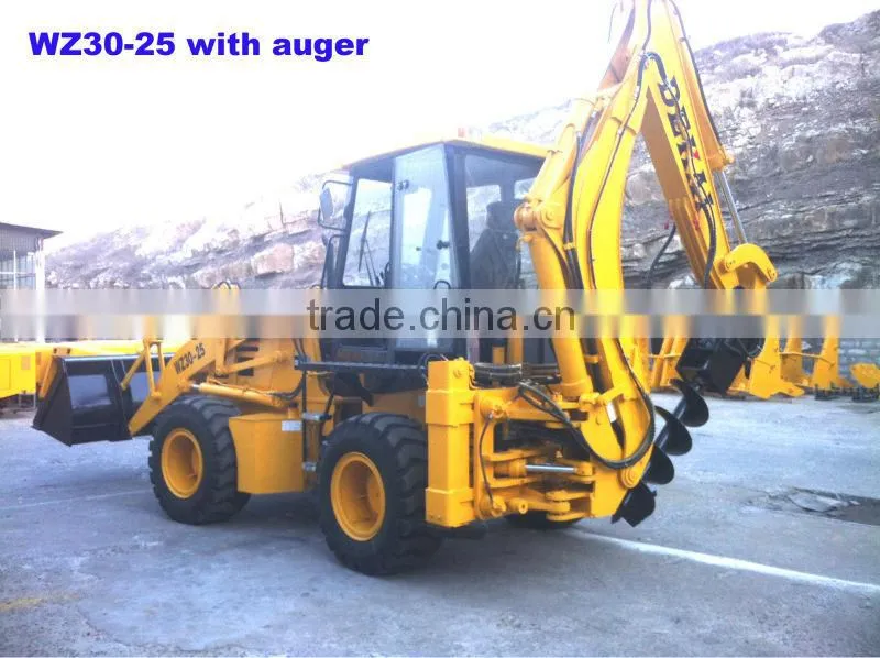 WZ30-25 Backhoe loader 7600KGS with cummins engine,4WD,CE paper