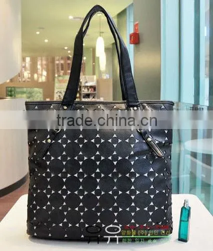 hot sale fashion women pu tote bag different colors