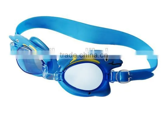 Silicone anti-fog funny swimming goggles for kids