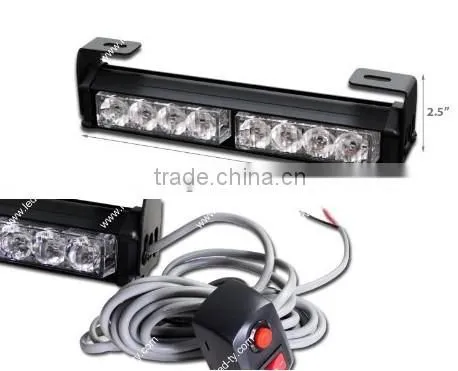 9.5" Hazard Emergency Warning Tow Traffic Advisor Strobe Light Bar- White