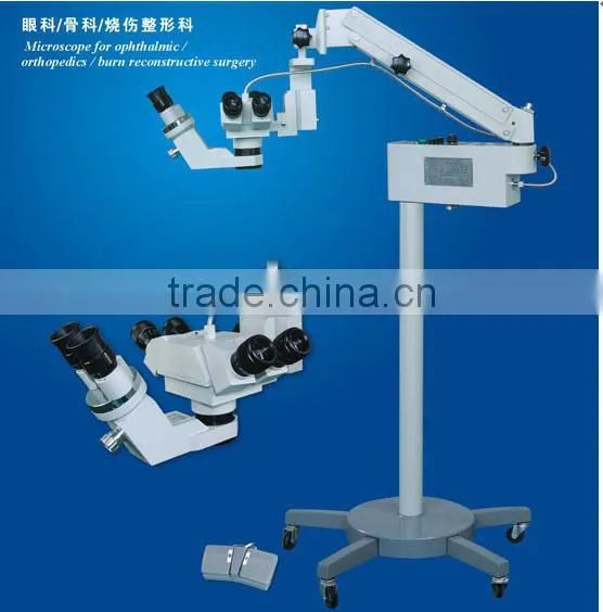 Operational Ophtalmic microscope with double oculars/Orthopedics/Burns and Plastic Surgery