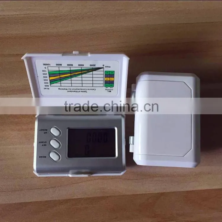 Multi-functional Walk Mate Step Distance Calorie Body Fat Counter Tracking Pedometer Fat Detecting Counter