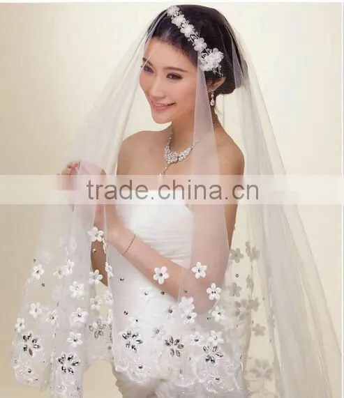 Hot Selling One Layer Lace Bridal Veils