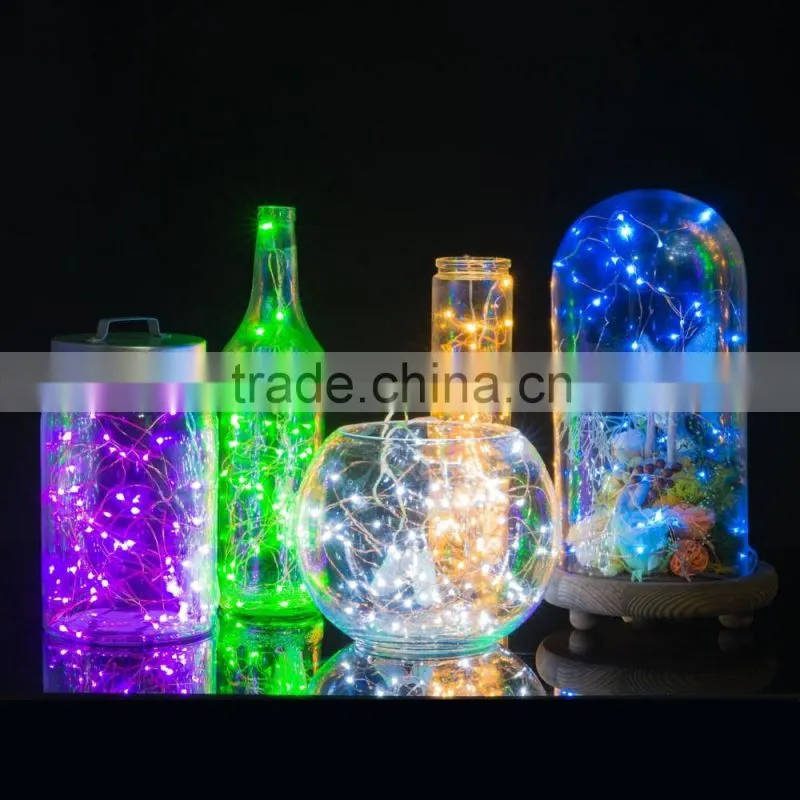 2016 hot sale 6V 30m led beads christmas holiday led decoration cooper wire string