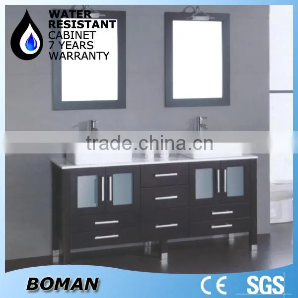 glass door antique bathroom vanity cabinet