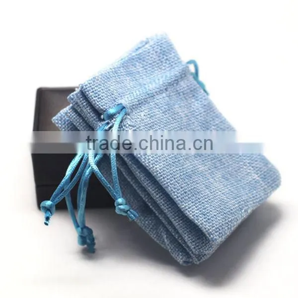 Small Jute Jewelry Pouch