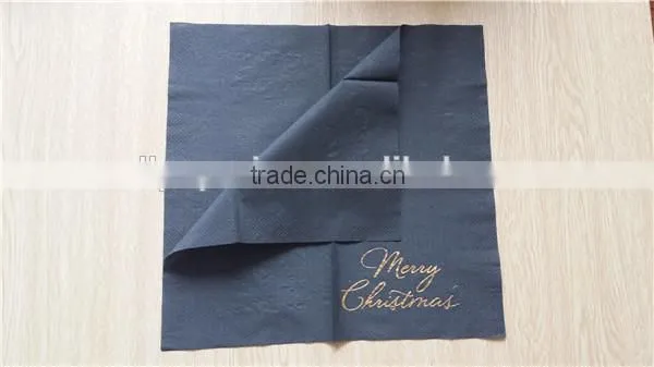 100% virgin wood pulp Dyeing napkins logo printed