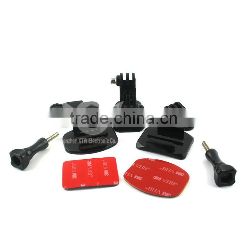 2016 New Wholesale Go Pro Helmet Side Mount kit for Gopro Hero 4 3 3+ GP19