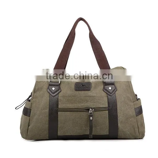 Manufacturer high capacity travel sport canvas duffel bag for man