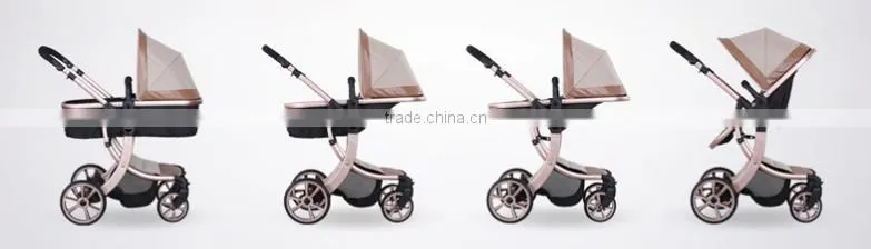 High lanscape with X type frame baby strollers,One key folding baby stroller
