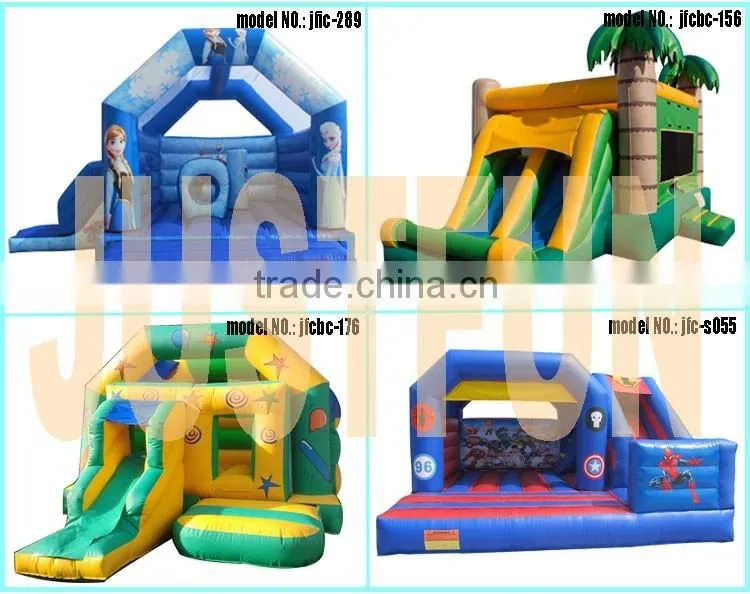 Commercial balloon combo inflatable bouncer with slide for sale