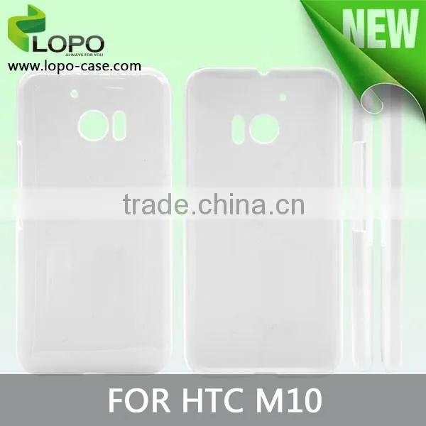 High quality 3D sublimation press printing effect back case cover for HTC M10