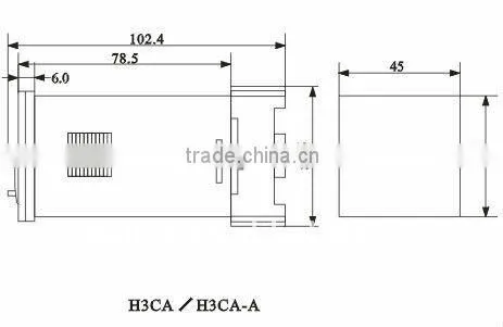 H3CA LCD Display Output Digital Auto Solid State Time Relay with CE