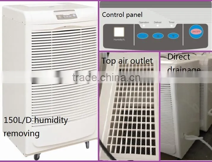 150L per day industrial tea dehumidifier