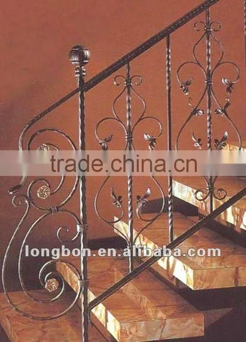 Top-selling hand forged simple design for handrail stairs